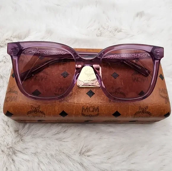 MCM‎ authetic 52MM SIMPLE LOGO SUNGLASSES IN PURPLE new with tags