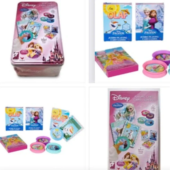Disney Frozen, Olaf & Princess Playing‎ Card Games Superset in Collectible Tin