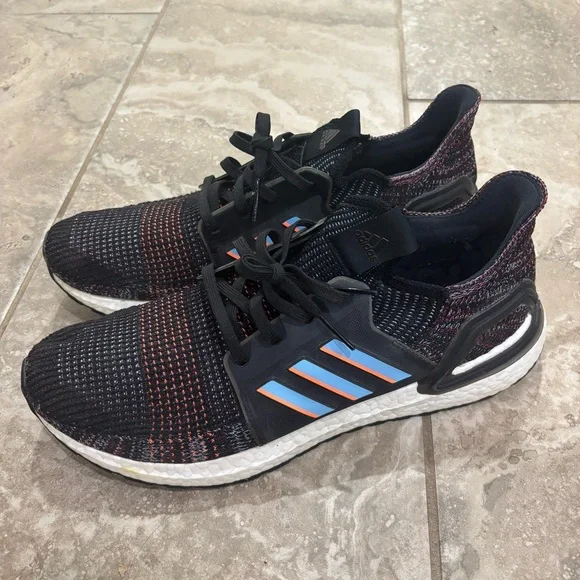 Adidas Ultra‎ Boost 19 Black Glow Sz 12