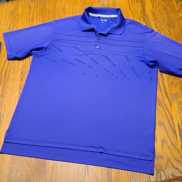 Adidas Athletic Polo / Golf Shirt Purple - Size Medium
