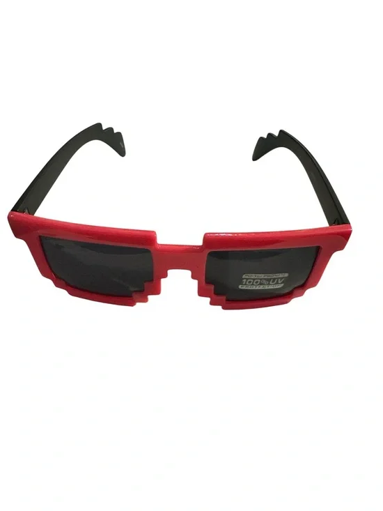 Red Pixel Block Sunglasses - Unbranded #S20