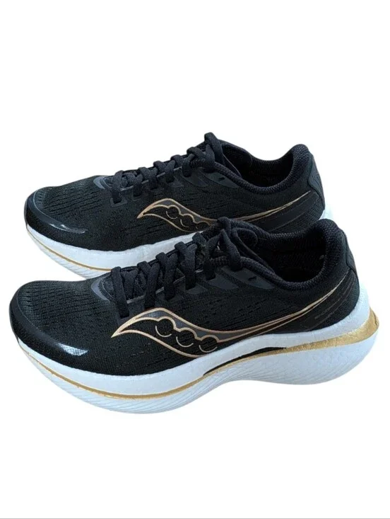 Saucony Endorphin Speed 3 Black Gold Running Shoes Size 7