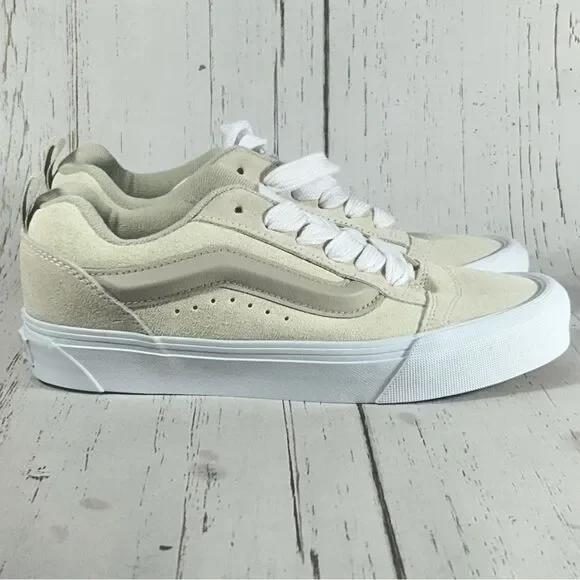 Vans Knu Skool Suede Shoes Sneakers Beige Women’s Size 6.5