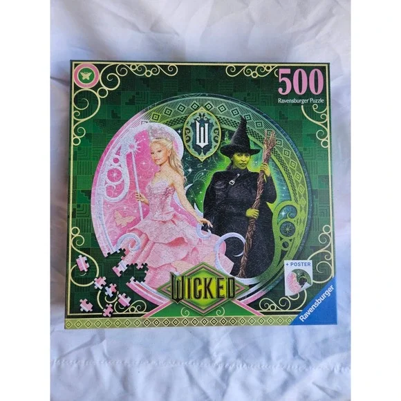 NEW Wicked  500 piece Jigsaw Puzzle Ravensburger round movie Sealed