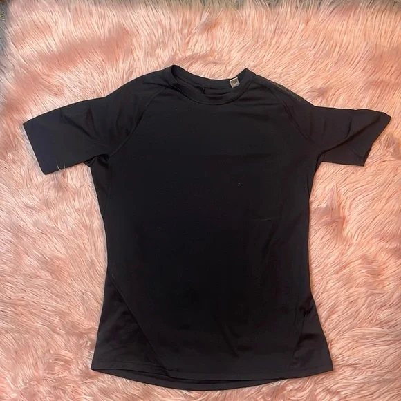 Adidas Men Black Short‎ Sleeve AlphaSkin Shirt Size Large