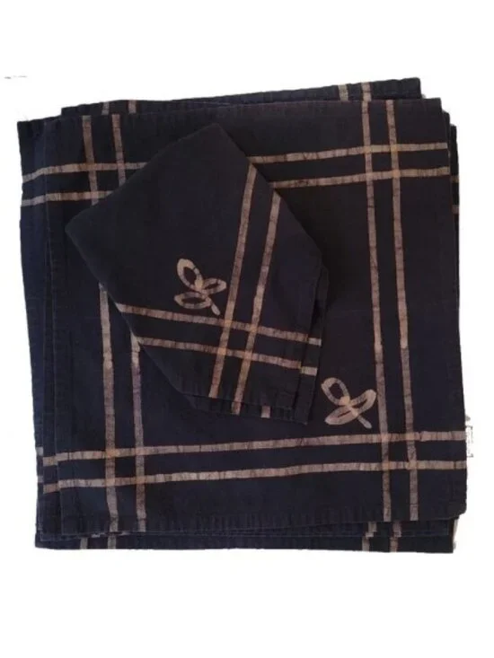 Handmade, 100% Cotton Dinner Napkins (8)