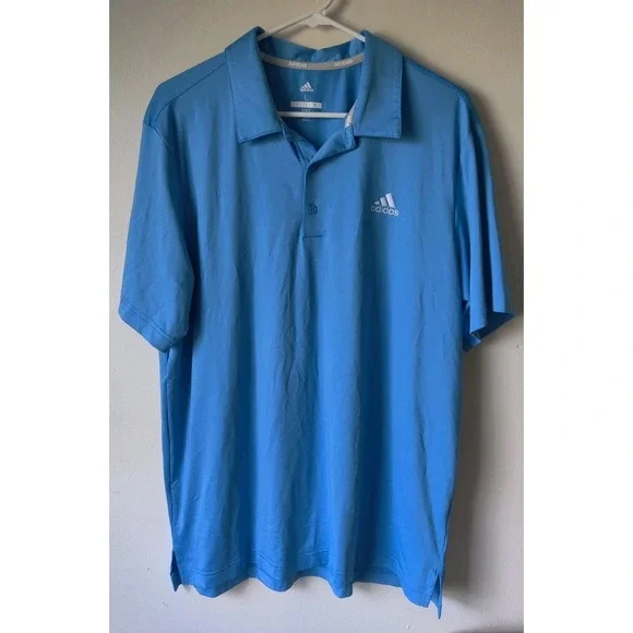 Adidas‎ Performance Polo Men's Golf Blue Lightweight Breathable Size Large