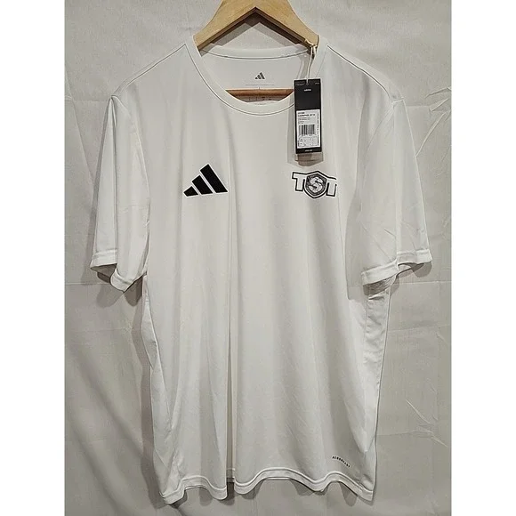 Adidas Aeroready T-shirt NWT Mens L, Short Sleeve White 