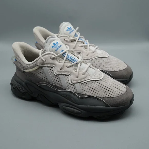 Adidas Ozweego Mens Size 11.5 Grey Crystal White Suede Sneakers