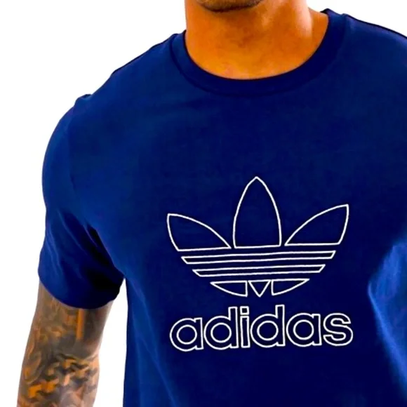 Rare Vintage Adidas Originals Premium Outline Tee