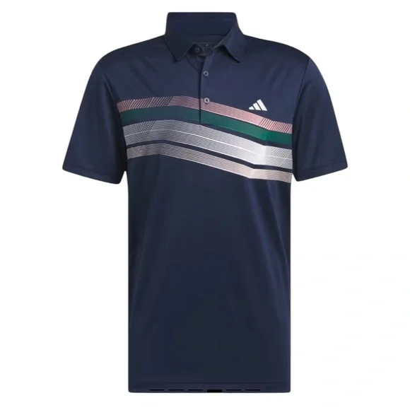 ADIDAS MENS CORE CHEST STRIPE POLO‎ SHIRT SIZE MEDIUM NWT