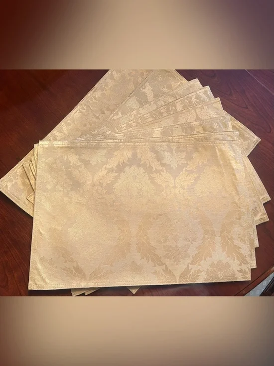 Gold Jacquard Placemats