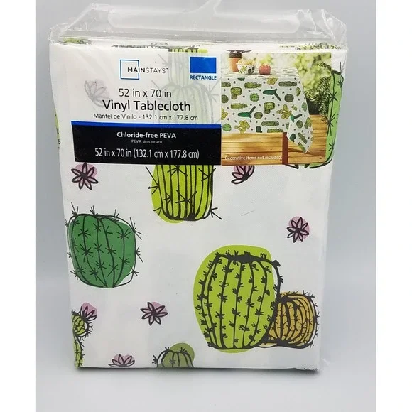 Mainstays Vinyl Tablecloth 52