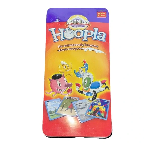 Cranium Hoopla Card Game 2002 Edition Adults Teens Family Fun New Cards Sealed
