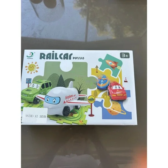 Fenming Railcar Puzzle Airplane Car Train Rocket Kids‎ dinosaur Set 3