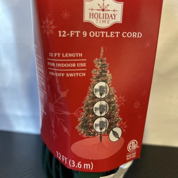 Extension Cord 12 ft. 9‎ Outlet On/Off Switch NEW
