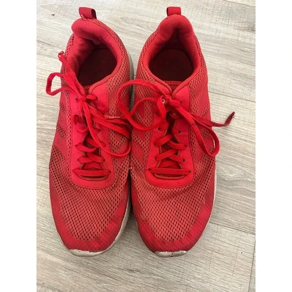 Adidas Cloudfoam Lite Racer Red Mesh Running Shoes Mens 10 DB1451‎