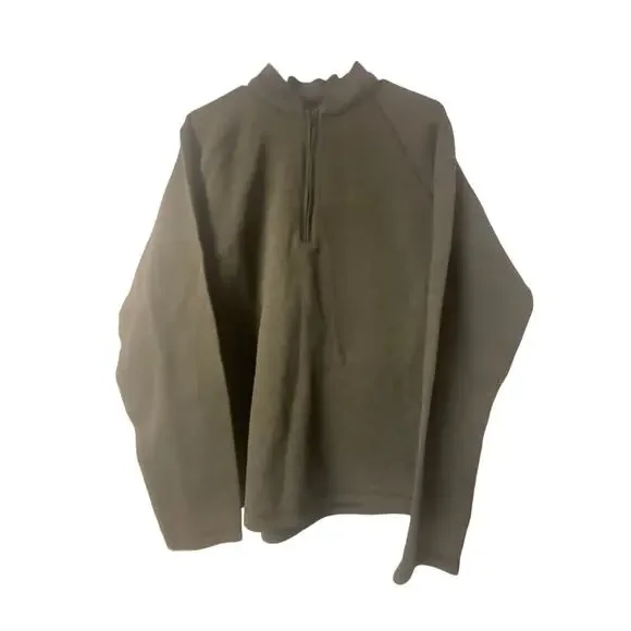 Adidas Quarter-Zip Mens dark Green pullover size Medium