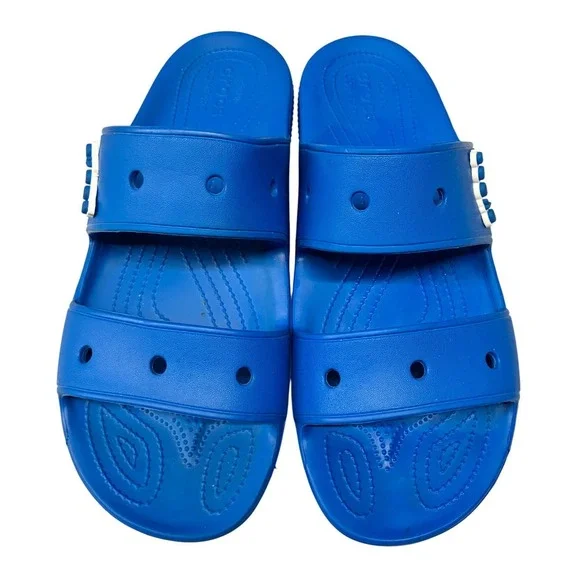 Crocs Classic Slide Sandals Men's US 13 Blue Comfort Slip On Casual