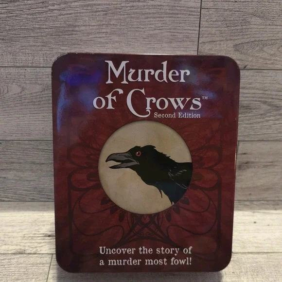 Murder Of‎ Crows 2nd Edition Card Game Tin Box Atlas Games ATG 1342 Family Word