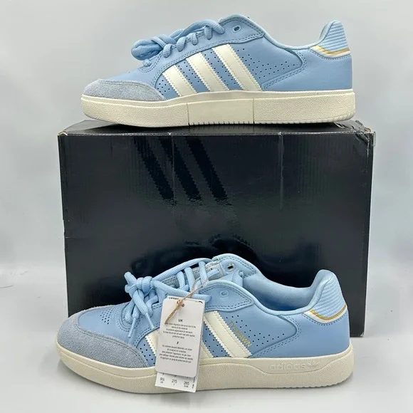 Adidas Tyshawn Low JH8148 Men's 9.5 Blue White‎ Gold NIB Deadstock OG Box