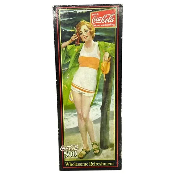 1999 Coca Cola‎ 500 Piece Puzzle “Wholesome Refreshment” Vintage Pinup NEW