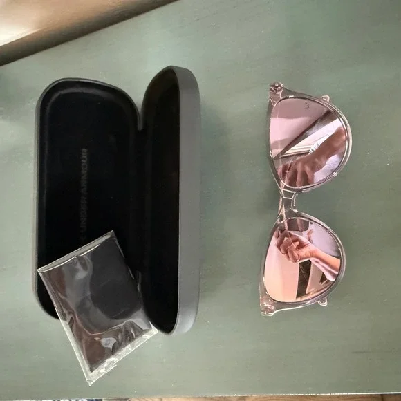 Under Armour Expanse Sunglasses Clear Purple Rose Gold‎ Mirror UA EXPANSE 141TE
