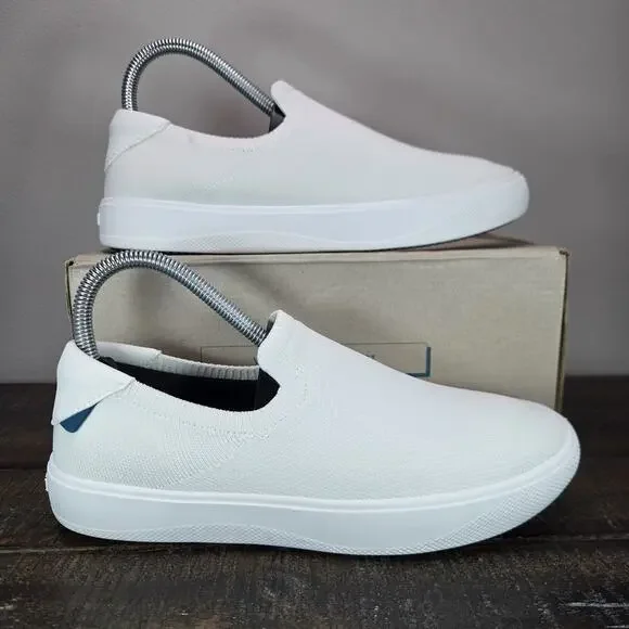 Vessi Boardwalk Slip On Womens Size 7 Waterproof Shoes Sneakers Sail White