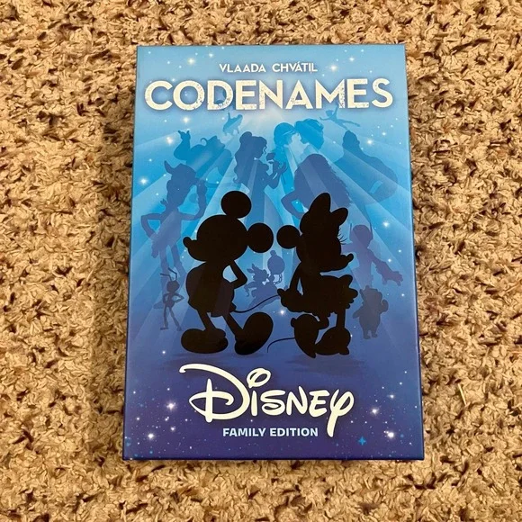 Codenames Disney Family Edition Board Game USAopoly Open Box Unpunched Complete