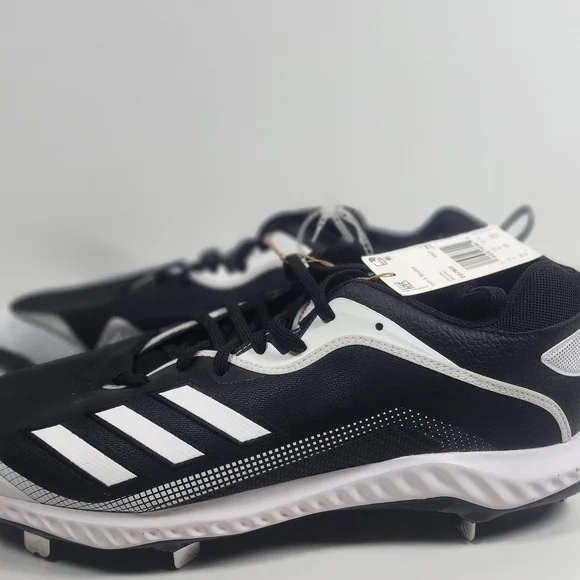 Adidas Men's Black and White Athletic Shoes‎