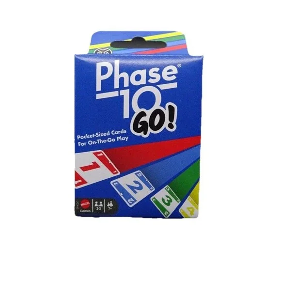 Mattel Pocket Size Card Phase 10 GO! card game deck, MINI VERSION, New In Box