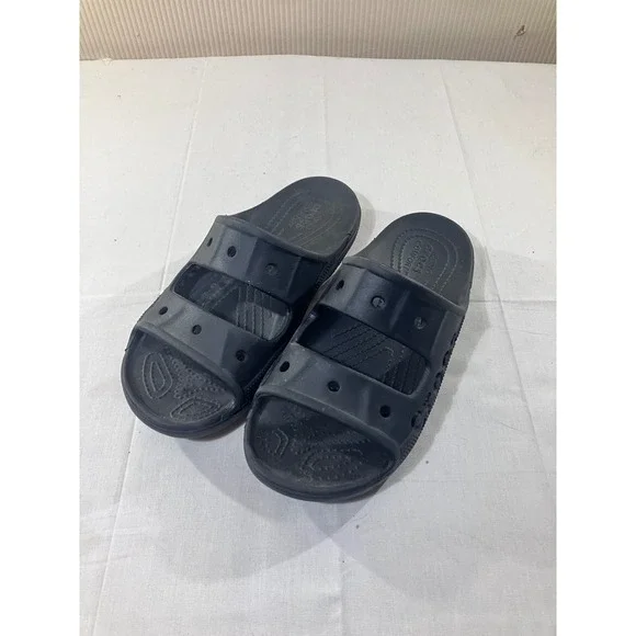 Crocs Classic Two Strap Slides Black M 6 W 8 Comfort‎ Sandals Unisex