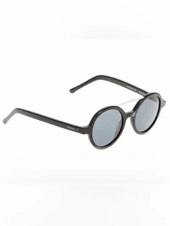KOMONO sunglasses glossy black round NEW vivien