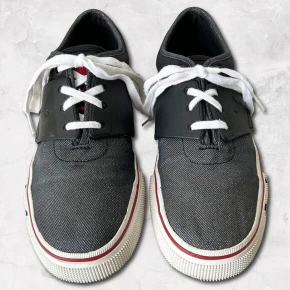 Puma Sport Lifestyle Women's 8 Casual Sneakers Grey Canvas Lace Up Skate Shoes