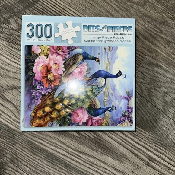 Bits And Pieces PEACOCKS  Puzzle With 300 Large Pieces‎   Oleg Gavrilov NEW