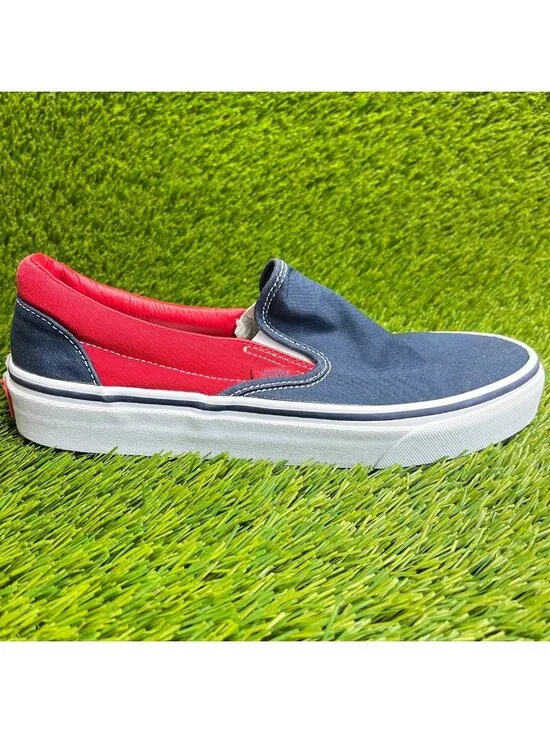 Vans Noah x OG Classic Slip-On Womens Size 8.5 Blue Red Athletic Shoes Sneakers