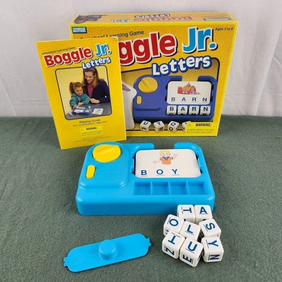Boggle Jr. Letters Preschool Spelling Game  Vintage 1992 Complete‎ Parker Bros