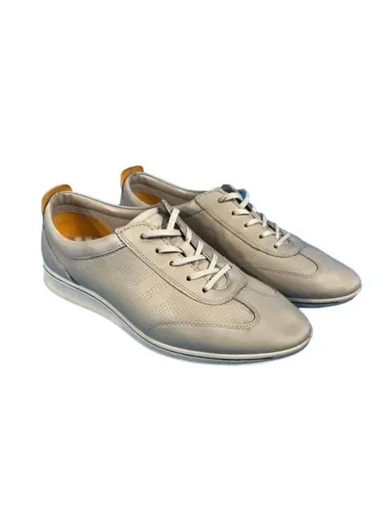 Ecco Women's Casual Leather Sneaker Size 38B Gray US 7/7.5