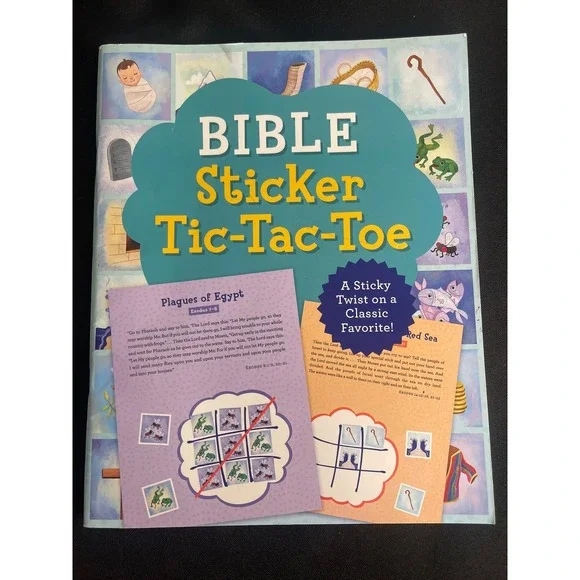 Barbour Kidz Bible Sticker Tic Tac Toe Classic Stories Fun Activity Book Ages 5+