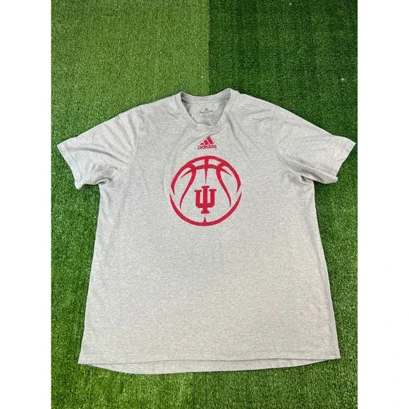 Adidas Indiana University Hoosiers Basketball Creator Tee Gray Mens XL Shirt