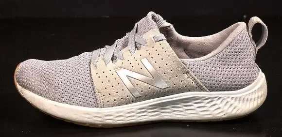 New Balance Women's Fresh Foam Sport Low-Top Grey Running Shoes Size 8 WSPTLG1