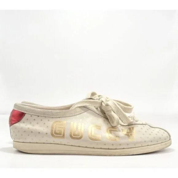 Gucci Cream and Red Sneakers