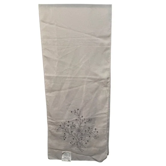 Bordado Da Madeira Hand Made Embroidered Artificial Silk Table Runner 10x56 NEW