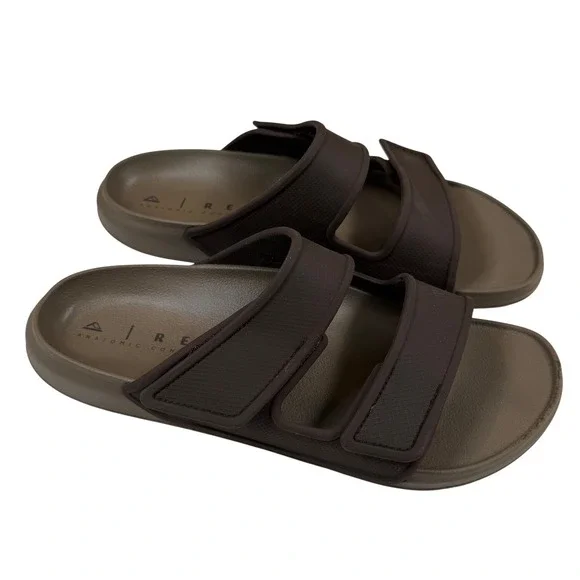 REEF Men's Oasis Adapt Slide Sandals Sz 12 Brown Double Strap Adjustable Comfort