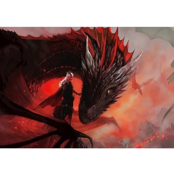 DIY 5D Diamond Painting by Numbers Game of Thrones & Dragon 16×12inch. New!