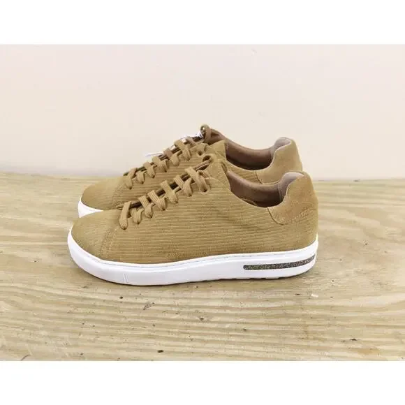 New Birkenstock Sneakers 5 Brown Corduroy Suede Bend Low Lace Up Narrow Shoes