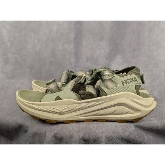 Hoka Hopara 2 Mens Hiking Sandals Shifting Sand Dusk Green Size 7.5 D NWOB