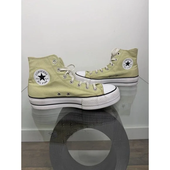 Converse Chuck Taylor All Star Lift High Top Sage Green Sneakers A03386F Size 9