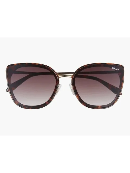 Quay Flat Out 1212 62mm Cat.3 Eye SunglassesQUAY  Tortoise