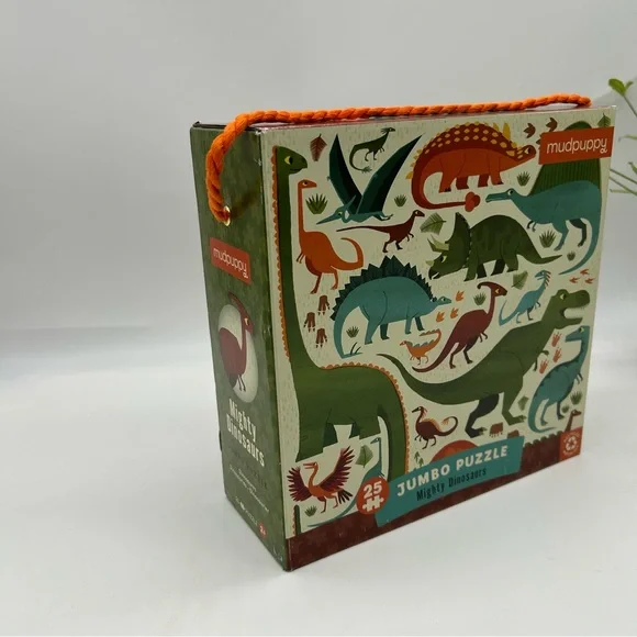 Mudpuppy 25 pieces jumbo puzzle might dinosaurs for ages 2+ NEW